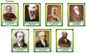 Портрети у кабінет біології