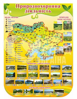 Природоохоронна діяльність в Україні стенд