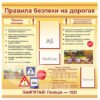 Правила безпеки на дорогах стенд