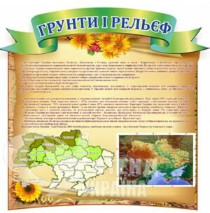 Стенд «Ґрунти і рельєф України»