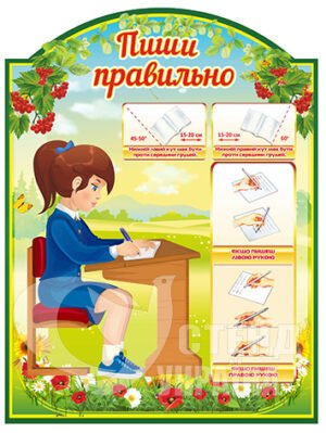 Стенд пиши правильно: правильний нахил