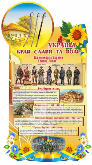 Стенд «Україна край слави та волі»