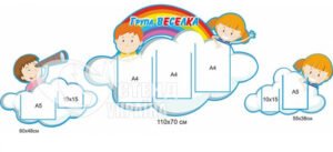 Комплект стендів для групи «Веселка»