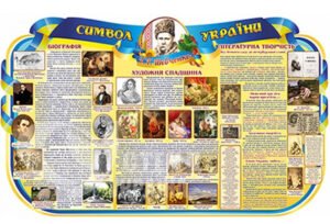 Стенд біографічний «Т.Г. Шевченко – символ України»