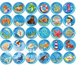 Наліпки на шафи «Морські»