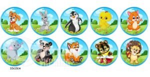 Наліпки на шафи зі звірятками