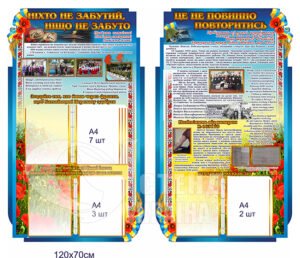 Стенди для оформлення шкільного музею (ПРИКЛАД ОФОРМЛЕННЯ)