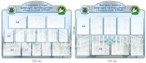 Комплект стендів для оформлення кафедри