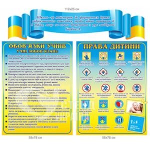 Комплект стендів «Права та обов’язки учнів»