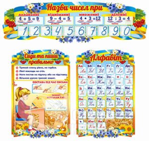 Комплект стендів для початкової школи