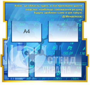 Інформаційний стенд в кабінет хімії