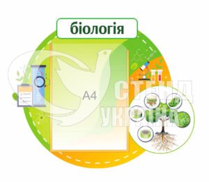 Пластиковий стенд у кабінет біології