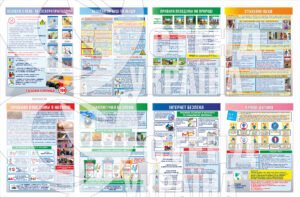 Комплект пластикових стендів з безпеки