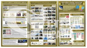 Комплект стендів “Історичний шлях українського війська та приклади військової техніки ЗСУ”