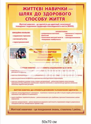 Стенд «Життєві навички – шлях до здорового образу життя»