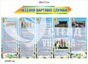 Несення вортової служби комплект стендів