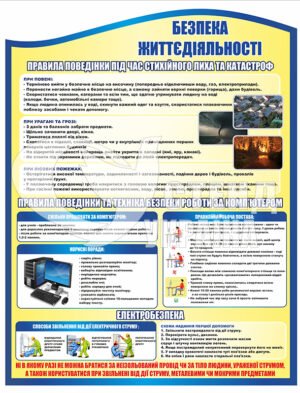 інформаційний стенд “Безпека життєдіяльності”