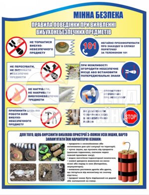 інформаційний стенд “Мінна безпека”