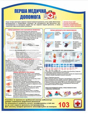 інформаційний стенд “Перша медична допомога”