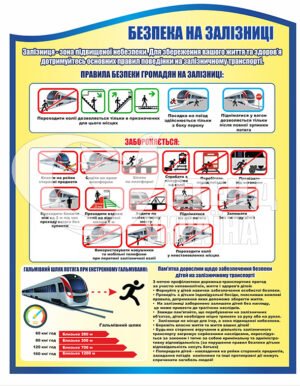 стенд “Безпека на залізниці”