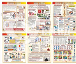 Набір стендів для оформлення кабінету безпеки