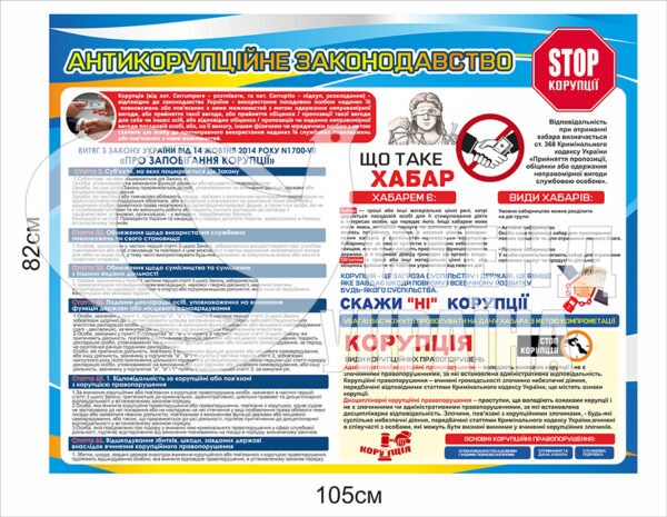 Стенд “Антикорупційне законодавство”