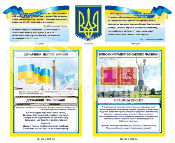 Стенди в кабінет військової підготовки