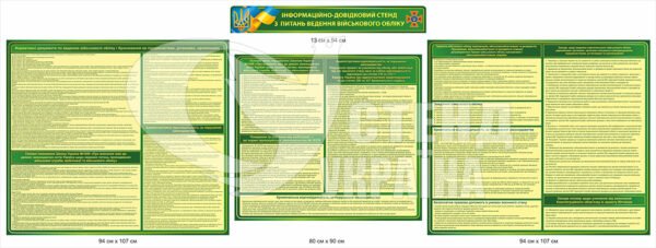 Комплект стендів з питань ведення військового обліку