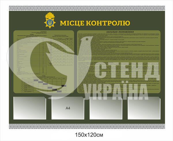 Стенд “Місце контролю”