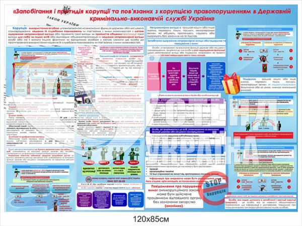 Стенд з “Запобігання та протидія корупції”