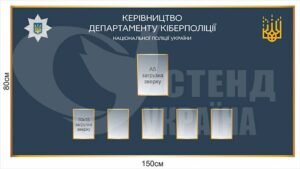 Стенд “Керівництво департаменту кіберполіції”
