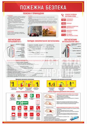 Куточок з пожежної безжпеки стенд
