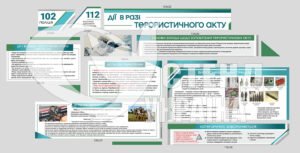 Комплект стендів “Дії в разі терористичного акту”