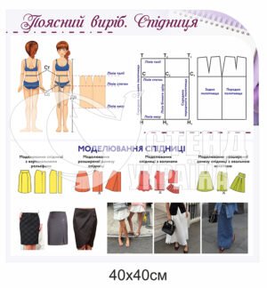 Стенд пластиковий «Поясний виріб, спідниця»