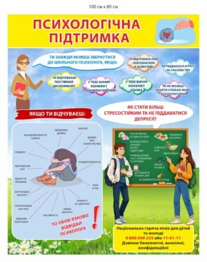 Стенд для школи “Психологічна підтримка”