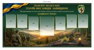 Стенд пам’яті полеглих Героїв