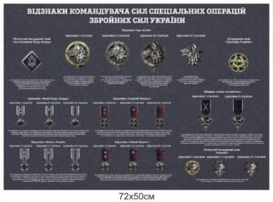 Стенд “Відзнаки командувача ССО”
