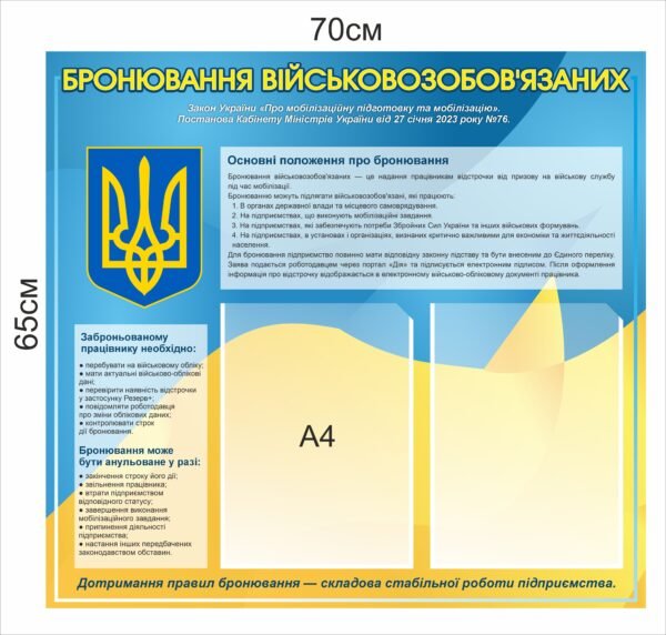 Стенди з військового обліку